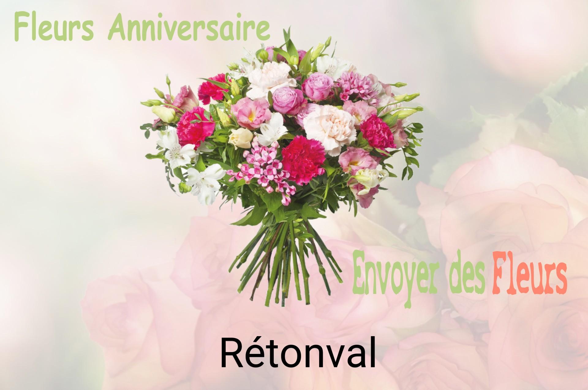 Bouquet de fleurs d’anniversaire livré à Rétonval